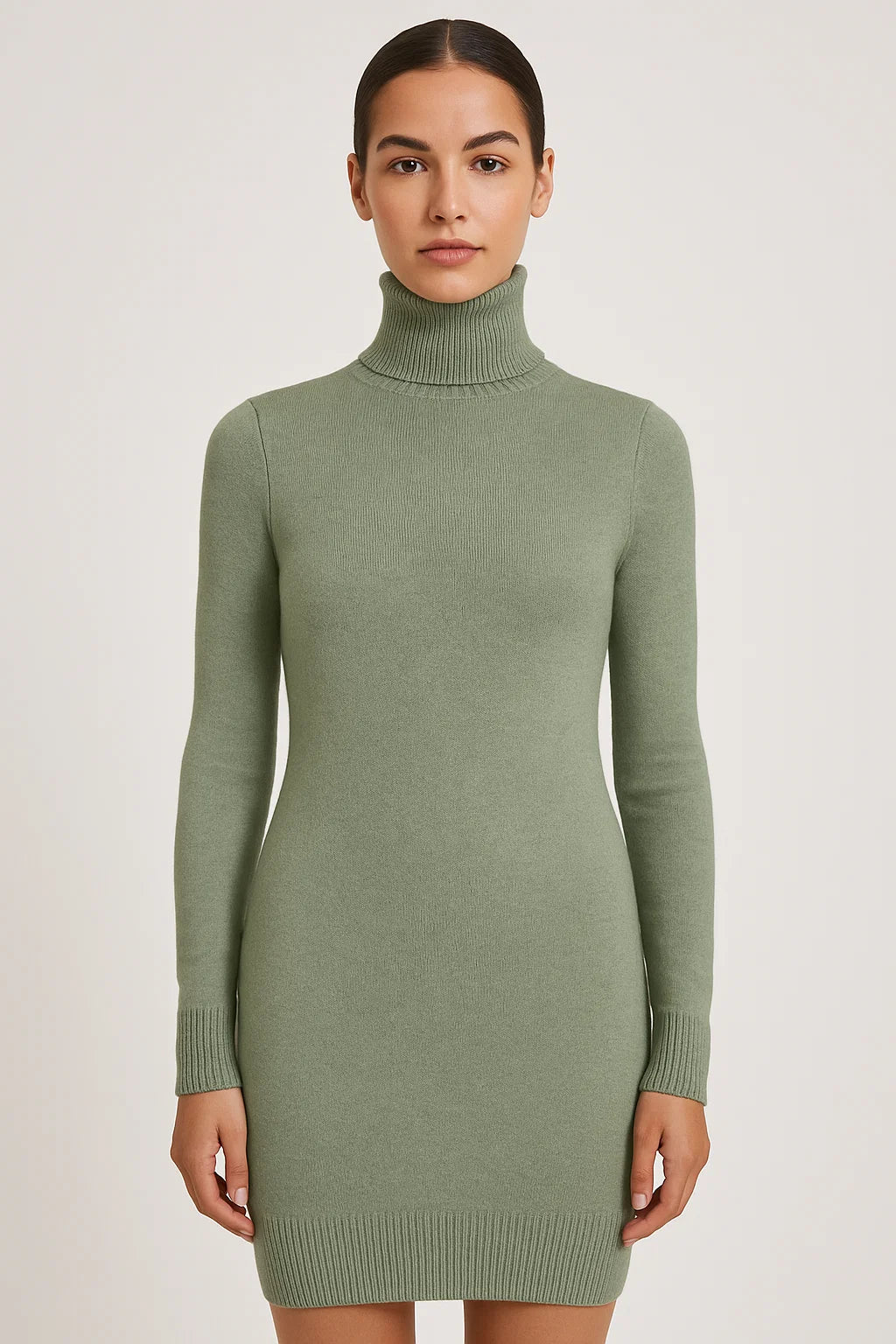 Mira | Knit Turtleneck Dress